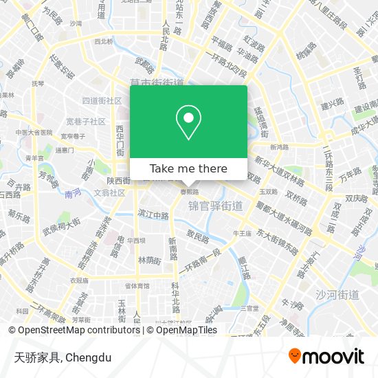 天骄家具 map