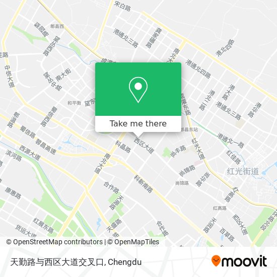 天勤路与西区大道交叉口 map