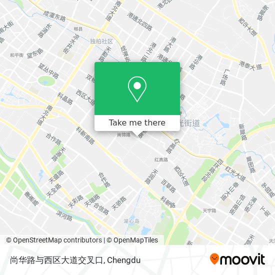 尚华路与西区大道交叉口 map