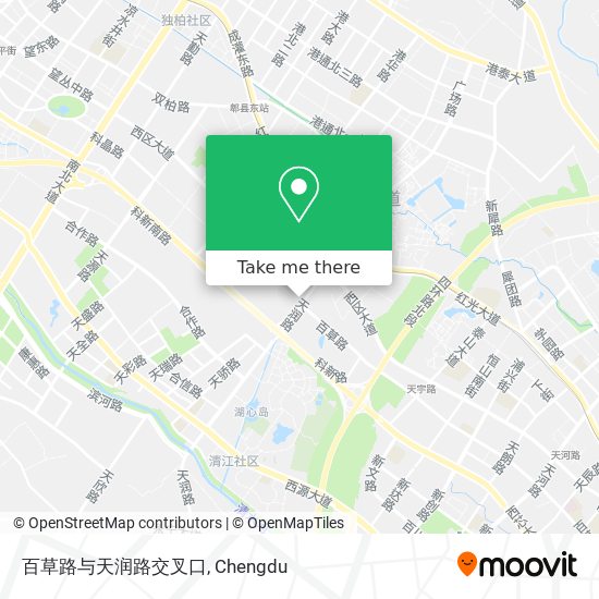 百草路与天润路交叉口 map