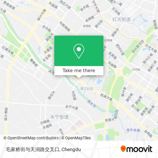 毛家桥街与天润路交叉口 map