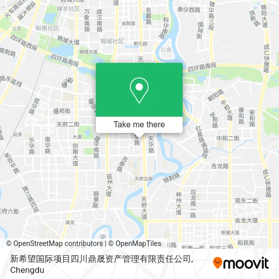 新希望国际项目四川鼎晟资产管理有限责任公司 map