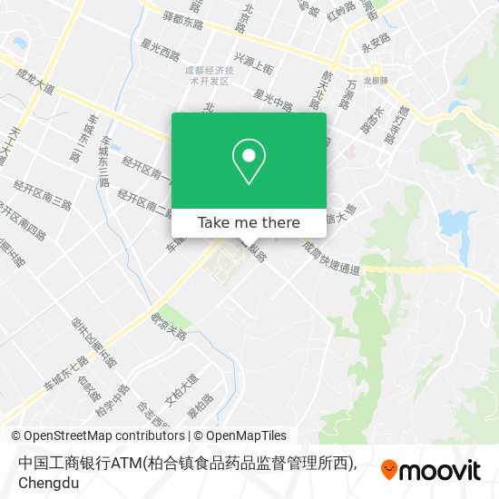 中国工商银行ATM(柏合镇食品药品监督管理所西) map
