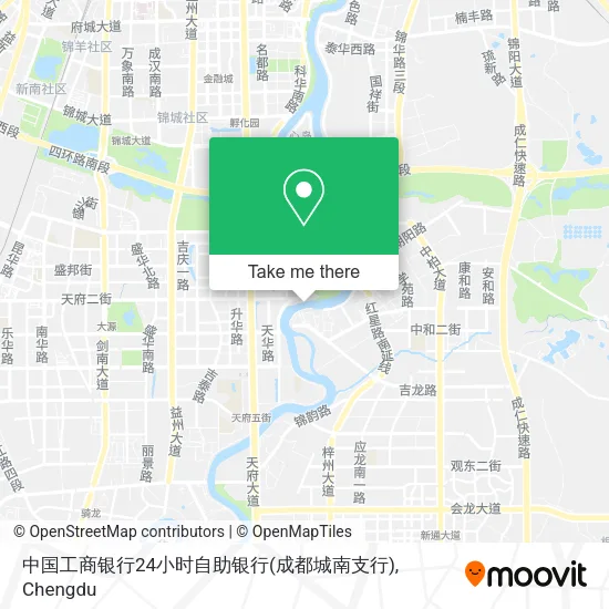 中国工商银行24小时自助银行(成都城南支行) map