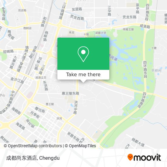 成都尚东酒店 map