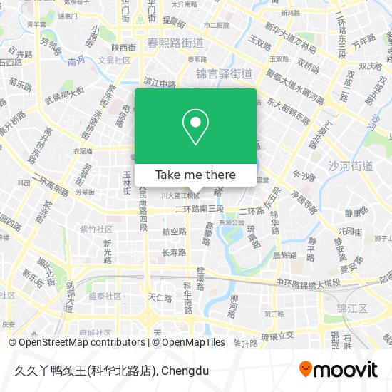 久久丫鸭颈王(科华北路店) map