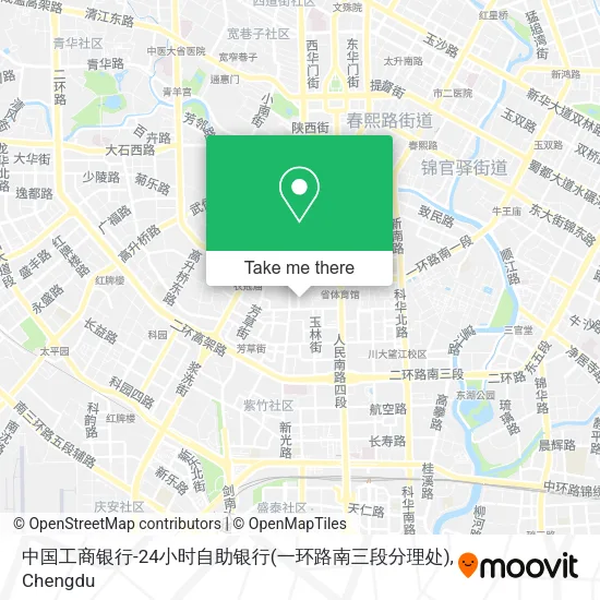 中国工商银行-24小时自助银行(一环路南三段分理处) map