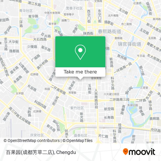 百果园(成都芳草二店) map