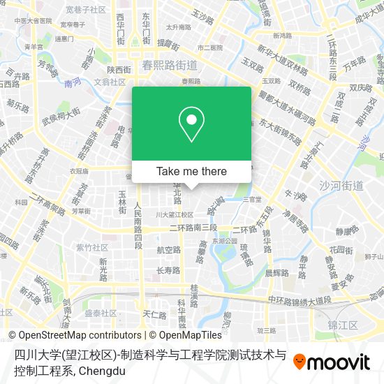 四川大学(望江校区)-制造科学与工程学院测试技术与控制工程系 map