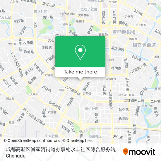 成都高新区肖家河街道办事处永丰社区综合服务站 map