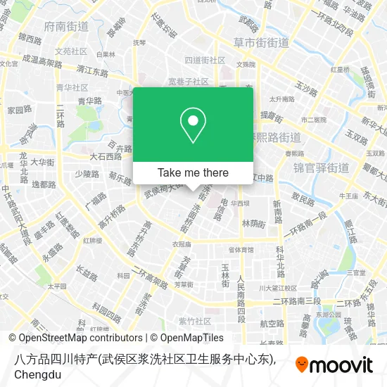 八方品四川特产(武侯区浆洗社区卫生服务中心东) map