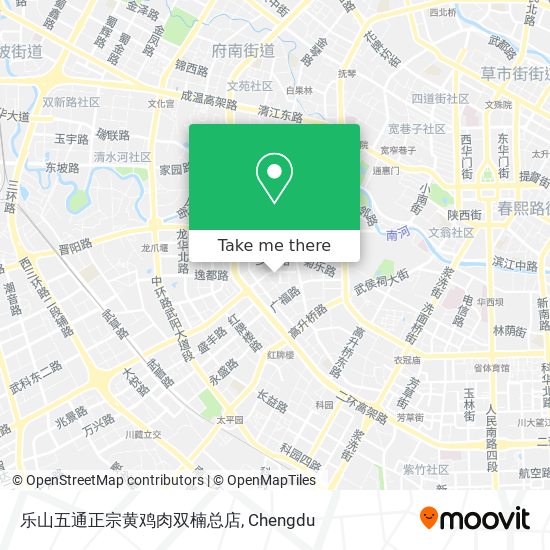 乐山五通正宗黄鸡肉双楠总店 map