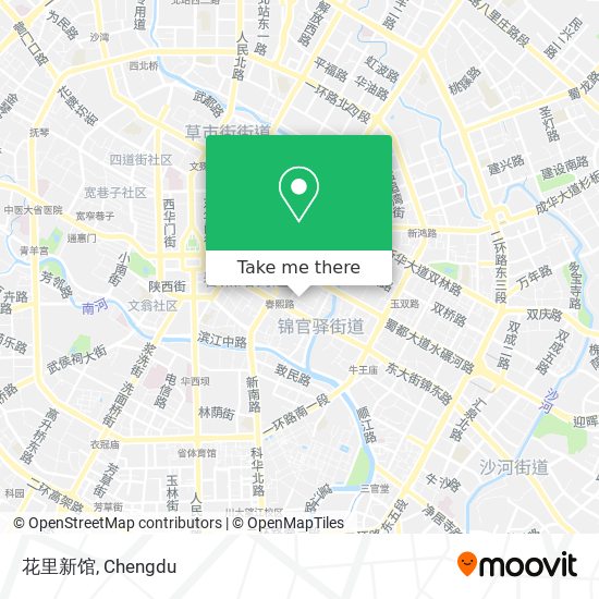花里新馆 map