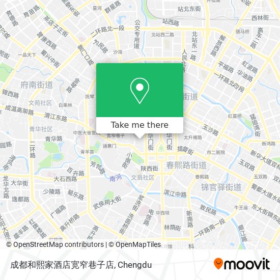 成都和熙家酒店宽窄巷子店 map