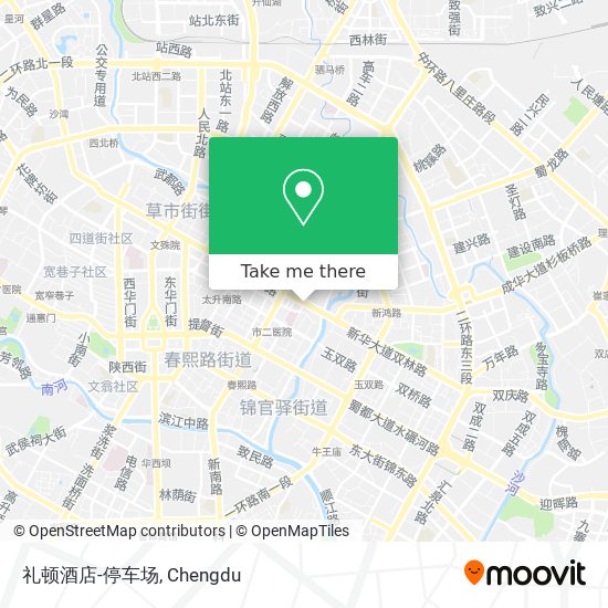 礼顿酒店-停车场 map