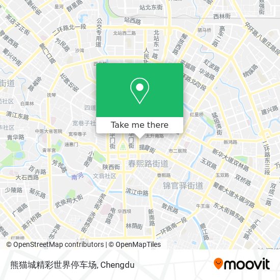 熊猫城精彩世界停车场 map