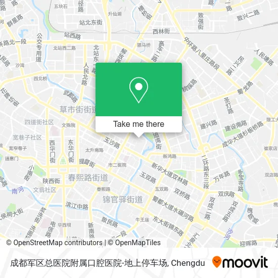 成都军区总医院附属口腔医院-地上停车场 map