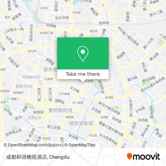 成都和谐栖苑酒店 map