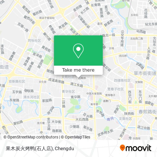 果木炭火烤鸭(石人店) map