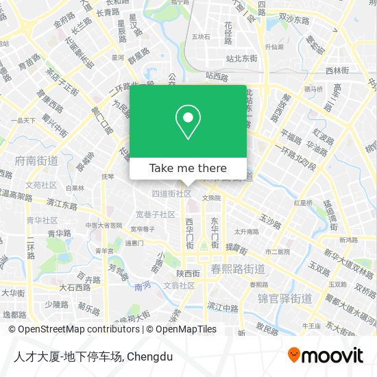人才大厦-地下停车场 map