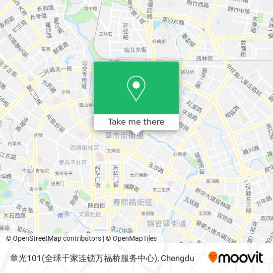 章光101(全球千家连锁万福桥服务中心) map
