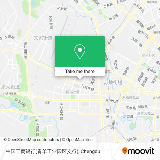 中国工商银行(青羊工业园区支行) map