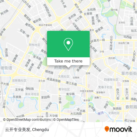 云开专业美发 map