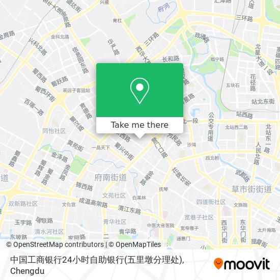 中国工商银行24小时自助银行(五里墩分理处) map