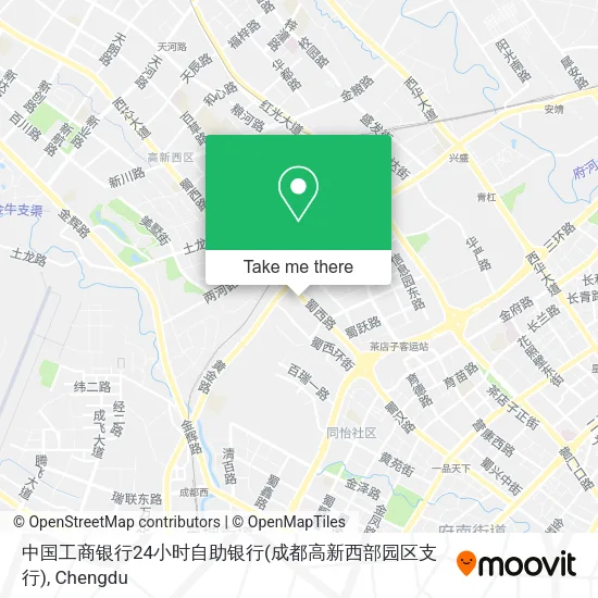 中国工商银行24小时自助银行(成都高新西部园区支行) map