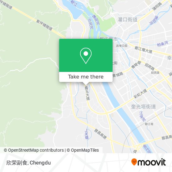 欣荣副食 map
