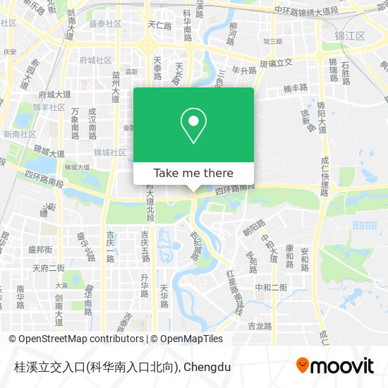 桂溪立交入口(科华南入口北向) map