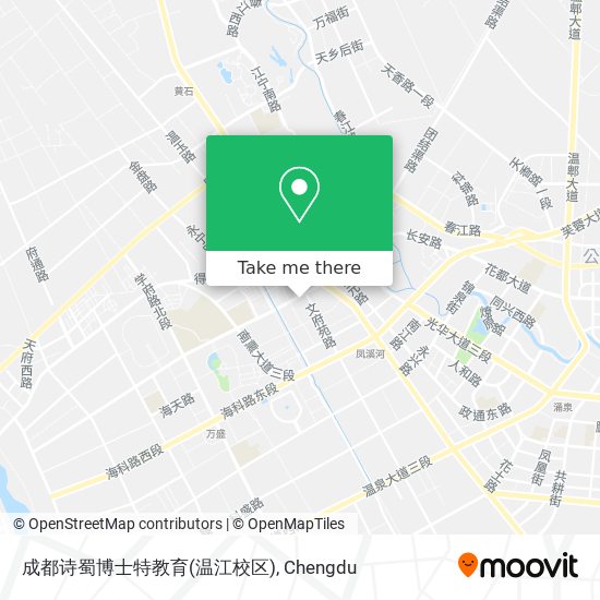 成都诗蜀博士特教育(温江校区) map