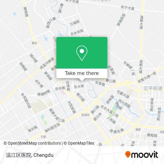 温江区医院 map