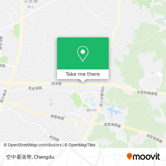 空中看洛带 map