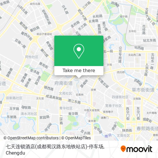 七天连锁酒店(成都蜀汉路东地铁站店)-停车场 map