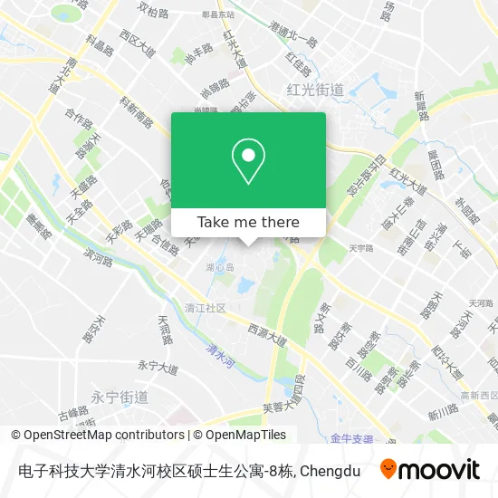 电子科技大学清水河校区硕士生公寓-8栋 map