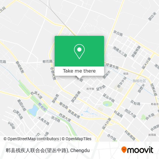 郫县残疾人联合会(望丛中路) map