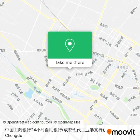 中国工商银行24小时自助银行(成都现代工业港支行) map