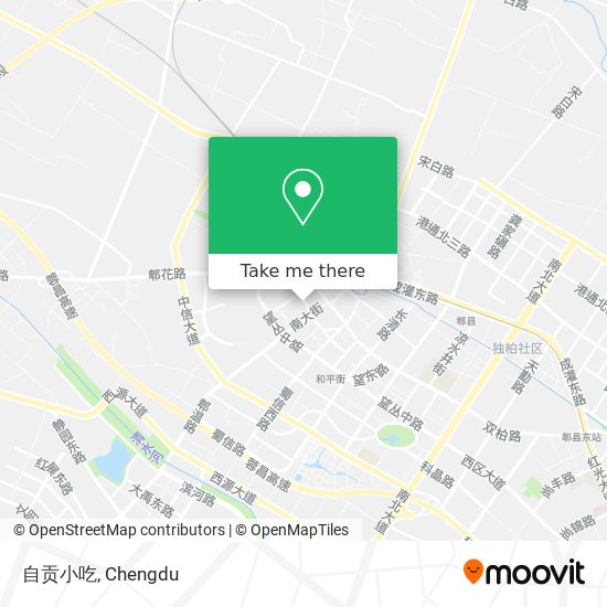 自贡小吃 map