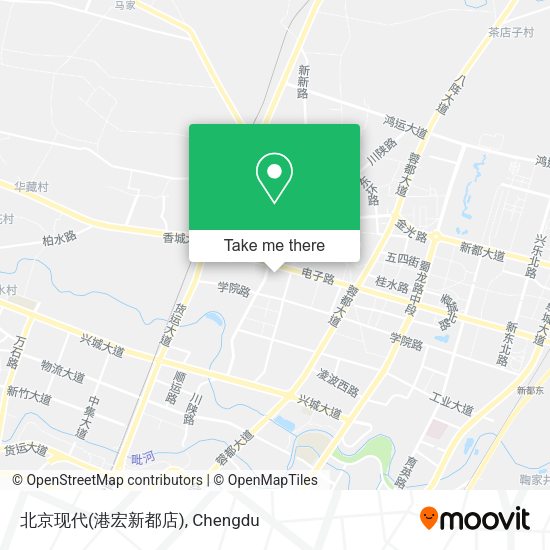 北京现代(港宏新都店) map