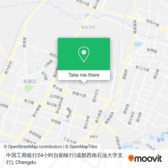 中国工商银行24小时自助银行(成都西南石油大学支行) map