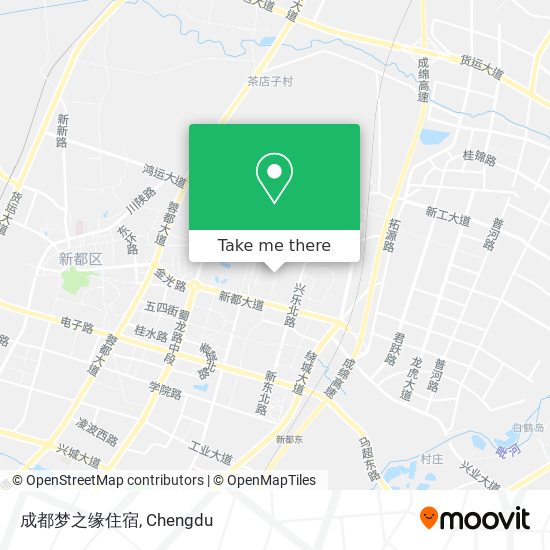 成都梦之缘住宿 map