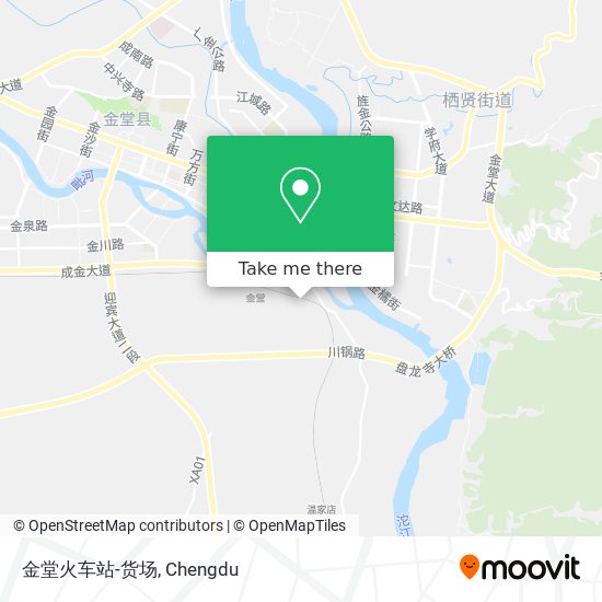 金堂火车站-货场 map