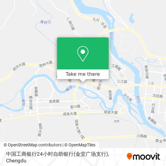 中国工商银行24小时自助银行(金堂广场支行) map