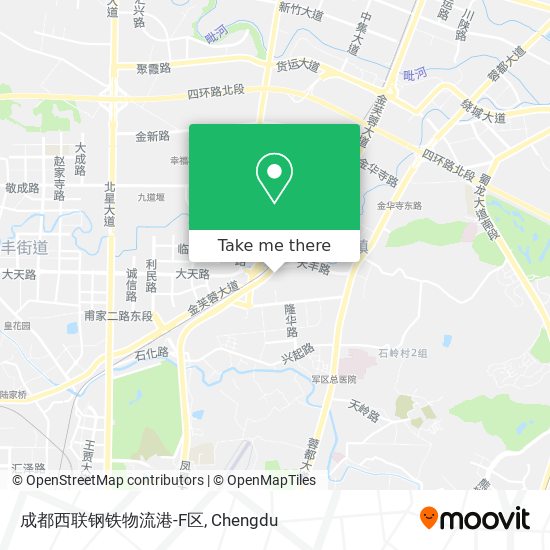 成都西联钢铁物流港-F区 map