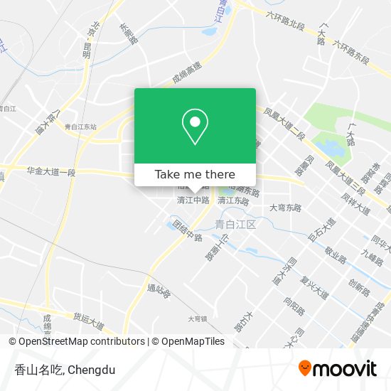 香山名吃 map
