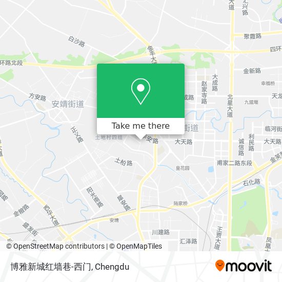 博雅新城红墙巷-西门 map