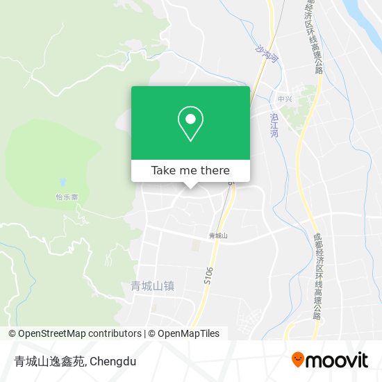 青城山逸鑫苑 map