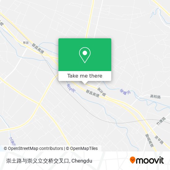 崇土路与崇义立交桥交叉口 map