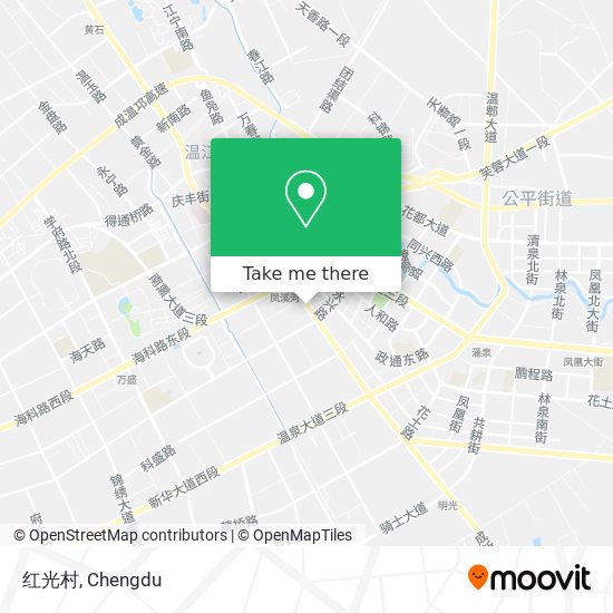 红光村 map